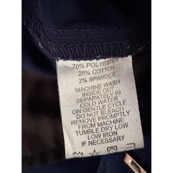 Oobe Shorts Men's Size 38 11" Navy Blue Performance Chino Workwear Casual Pocket - Picture 9 of 9